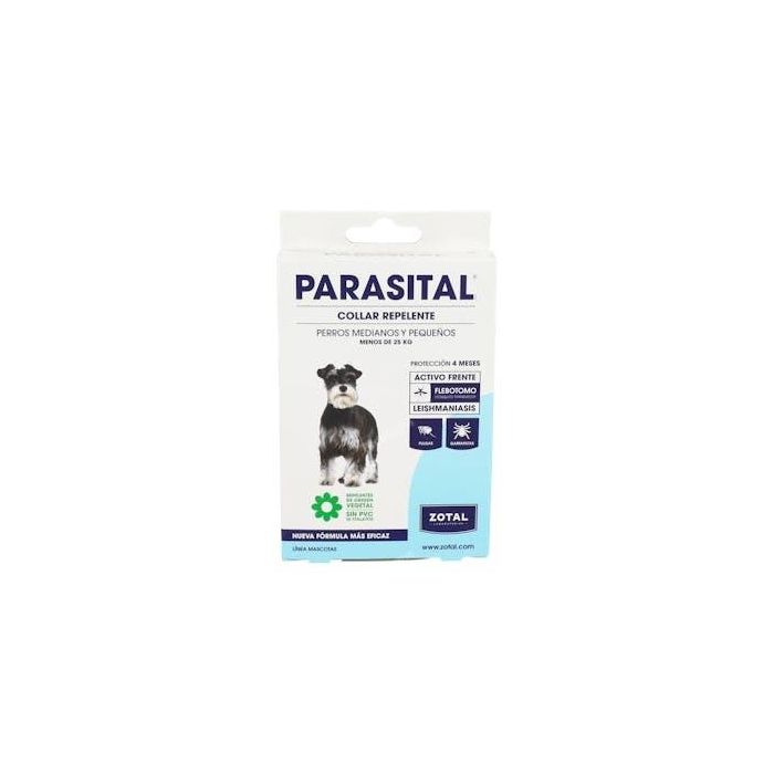 Zotal Vet Collar Parasital para Perros Medianos y Pequeños, Repelente con Aceites Esenciales, Protección 3 Meses