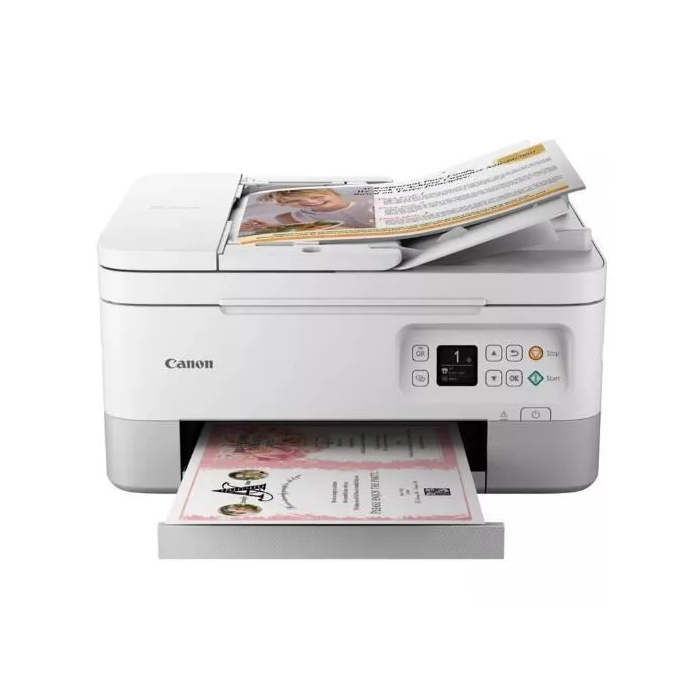 Canon PIXMA TS7451i Impresora Multifunción Color WiFi Blanca con 2 Cartuchos FINE Compatible con Pixma Print Plan 1