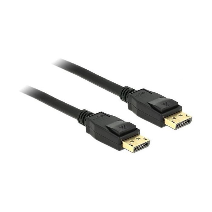 DeLOCK Cable DisplayPort 1.2 Stecker > DisplayPort Stecker 2 m Negro Soporta 4K