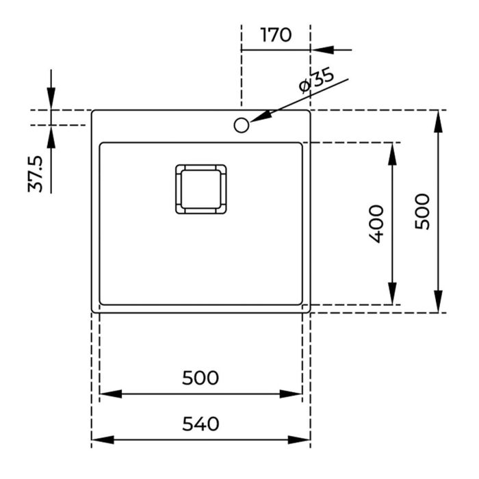 Fregadero de Un Seno Teka Forlinea RS15 50.40 Acero 1 Fregadero de Un Seno Teka Forlinea RS15 50.40 Acero 1