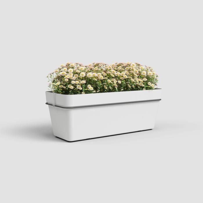 ARTEVASI - Kit balcón macetero capri re 50cm v2 blanco 50,2 x 28,5 x h20 cm - 1,45l 3 ARTEVASI - Kit balcón macetero capri re 50cm v2 blanco 50,2 x 28,5 x h20 cm - 1,45l 3