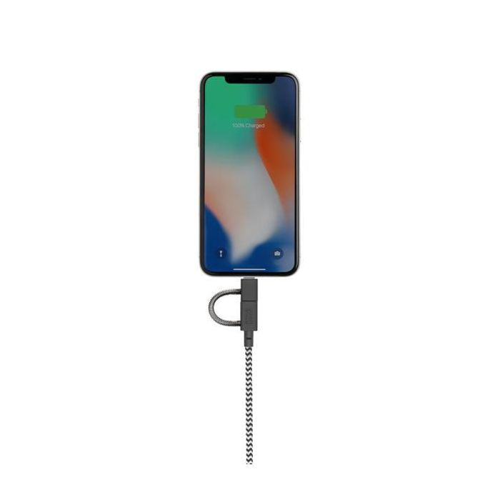 Native Union Belt Cable 3-en-1 Universal con Conectores Micro-USB, Lightning y USB-C 2 Metros para Carga Rápida 3 Native Union Belt Cable 3-en-1 Universal con Conectores Micro-USB, Lightning y USB-C 2 Metros para Carga Rápida 3