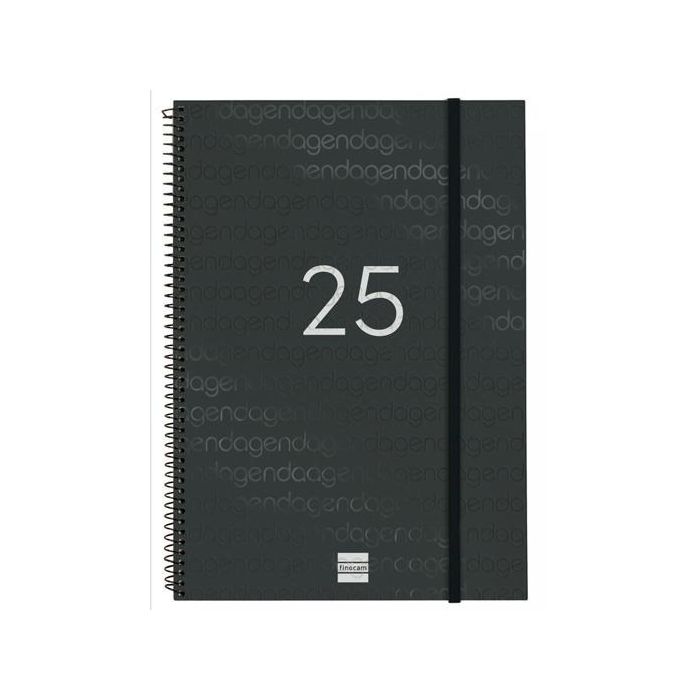 Finocam Agenda Anual Year Espiral E40-210x297 mm Svh Negro 2025 Finocam Agenda Anual Year Espiral E40-210x297 mm Svh Negro 2025