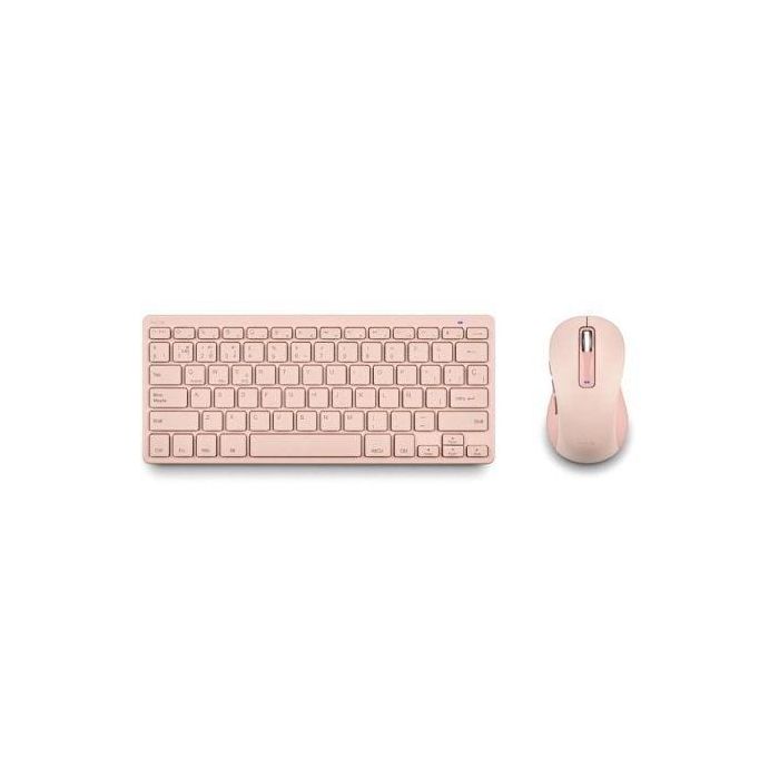 Teclado y Ratón NGS FANTASYKITPINK Qwerty Español Rosa 2 Teclado y Ratón NGS FANTASYKITPINK Qwerty Español Rosa 2