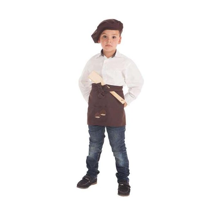 Disfraz infantil delantal y gorro castañero t-5 (11-13 años) Disfraz infantil delantal y gorro castañero t-5 (11-13 años)