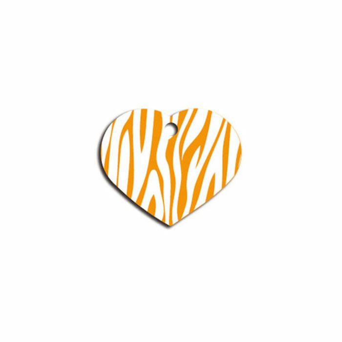 Placa identificativa Imarc Heart Amarillo Naranja 1