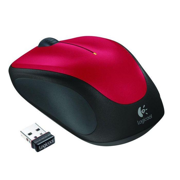 Logitech Wireless Mouse M235, RF Wireless, Alkaline, Red 2 Logitech Wireless Mouse M235, RF Wireless, Alkaline, Red 2