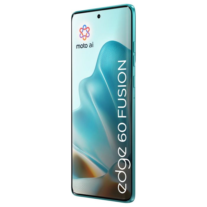 Motorola Edge 60 Fusion Smartphone 5G - 6.67" Pantalla Super HD 120Hz, 256GB Almacenamiento, 8GB RAM, Cámara 50MP, Carga TurboPower 68W, Batería 5200 mAh, Android 15, Color Turquesa