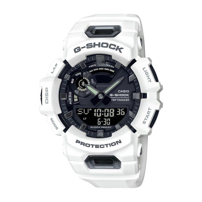CASIO G-SHOCK Reloj de Hombre Blanco Bluetooth, Resistencia al Impacto, Contador de Pasos, Luz LED Súper Automática, Multifunción 0 CASIO G-SHOCK Reloj de Hombre Blanco Bluetooth, Resistencia al Impacto, Contador de Pasos, Luz LED Súper Automática, Multifunción 0