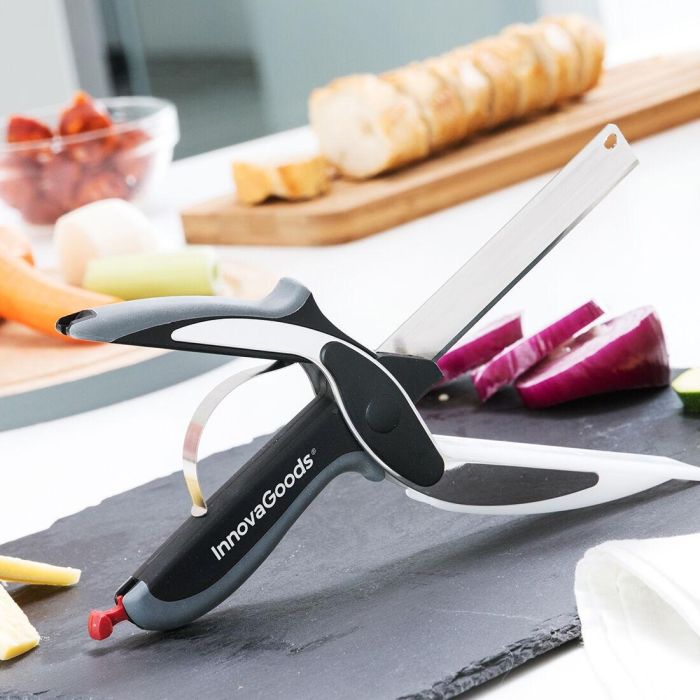 Cuchillo-Tijera con Mini Tabla de Cortar Integrada Scible InnovaGoods 5 Cuchillo-Tijera con Mini Tabla de Cortar Integrada Scible InnovaGoods 5