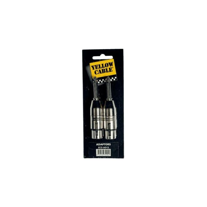 Adaptador De Jack Macho Mono De 6.35 Mm A Xlr Hembra Adaptador De Jack Macho Mono De 6.35 Mm A Xlr Hembra