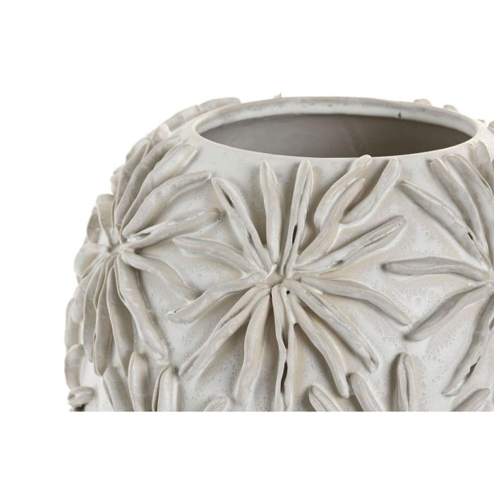 DKD Home Decor Jarrón Shabby de Cerámica Blanco 27 x 27 x 35 cm 2