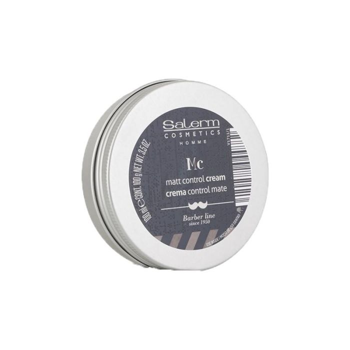 Salerm Homme Cera Control Mate 100ml Crema de Fijación Elástica con Acabado Seco y Efecto Mate para Volumen y Control