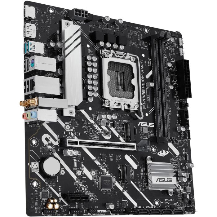 Asus 90MB1KJ0-M0EAY0 Placa Base PRIME H810M-A WiFi Socket 1851 Micro ATX DDR5 Wi-Fi 6 Doble M.2 PCIe 4.0 64Gbps para Intel Core Ultra 3 Asus 90MB1KJ0-M0EAY0 Placa Base PRIME H810M-A WiFi Socket 1851 Micro ATX DDR5 Wi-Fi 6 Doble M.2 PCIe 4.0 64Gbps para Intel Core Ultra 3