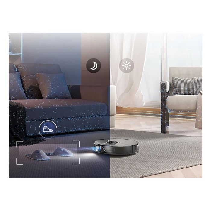 Roborock S8+ Robot Aspirador y Fregador con Estación de Autovaciado, Negro, Potencia 6000 Pa, LDS, Wifi 5