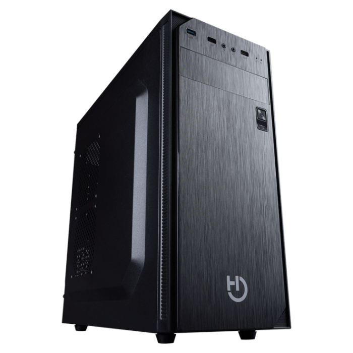 Hiditec Torre ATX KLYP PSU Negro Fuente de Alimentación Incluida Tarjeta Madre ATX Micro ATX Bahías 2.5" 2 Bahías Internas 3.5" 2 Puertos USB 3.0 2 Puertos USB 2.0