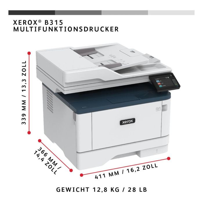 Xerox Impresoras Multifuncion Blanco y Negro B315 Xerox Impresoras Multifuncion Blanco y Negro B315