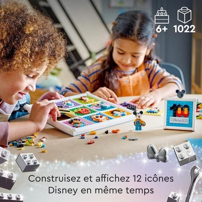 LEGO Disney 43221 100 años de iconos de Disney, creación de arte de pared con Mickey Mouse para niños 1 LEGO Disney 43221 100 años de iconos de Disney, creación de arte de pared con Mickey Mouse para niños 1