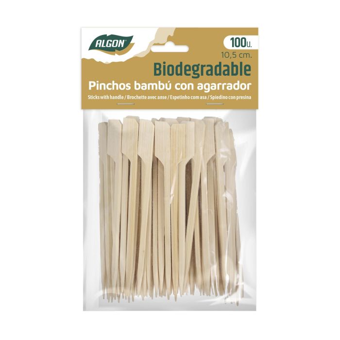 Set de 100 pinchos de bambú agarrador 105 mm - Algon (18 Cajas) 2 Set de 100 pinchos de bambú agarrador 105 mm - Algon (18 Cajas) 2