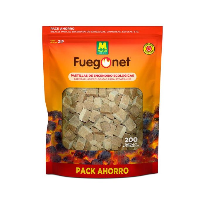 Massó Pastillas Ecológicas de Encendido para Barbacoas y Chimeneas, 200 uds - Larga Duración y Gran Poder Calorífico Massó Pastillas Ecológicas de Encendido para Barbacoas y Chimeneas, 200 uds - Larga Duración y Gran Poder Calorífico