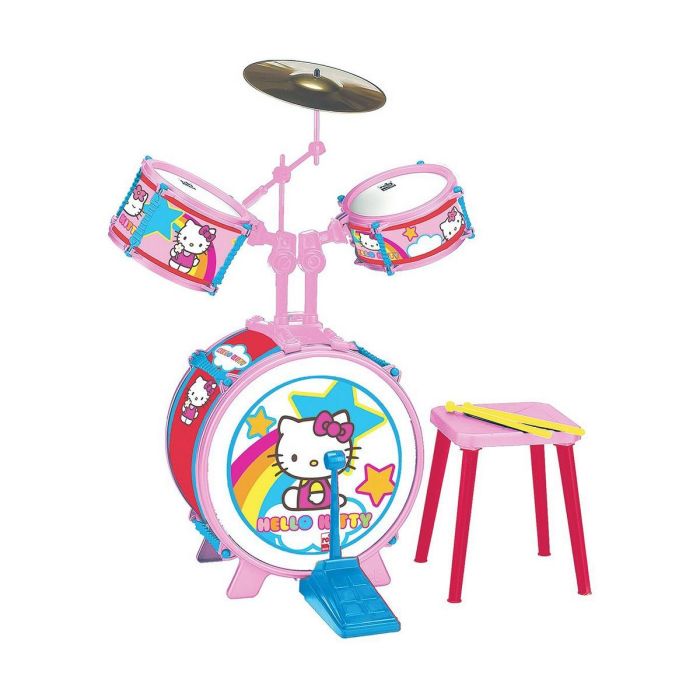 Bateria hello kitty 3 elementos c/ banqueta Bateria hello kitty 3 elementos c/ banqueta
