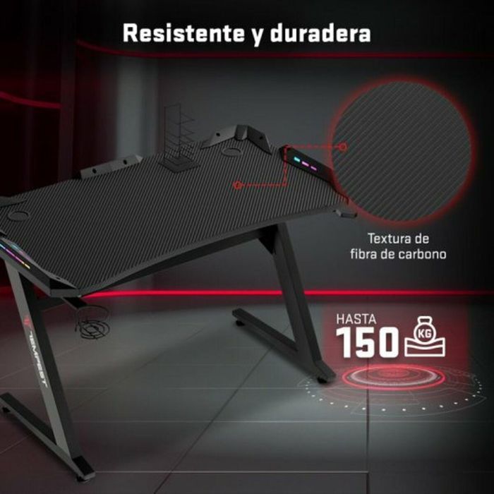 Mesa de Escritorio Tempest Safezone Negro 7 Mesa de Escritorio Tempest Safezone Negro 7