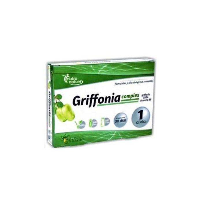 PINISAN Griffonia Complex 30 Cápsulas - 5-HTP, GABA y Vitamina B6, Ayuda a la Función Psicológica Normal, Vegano