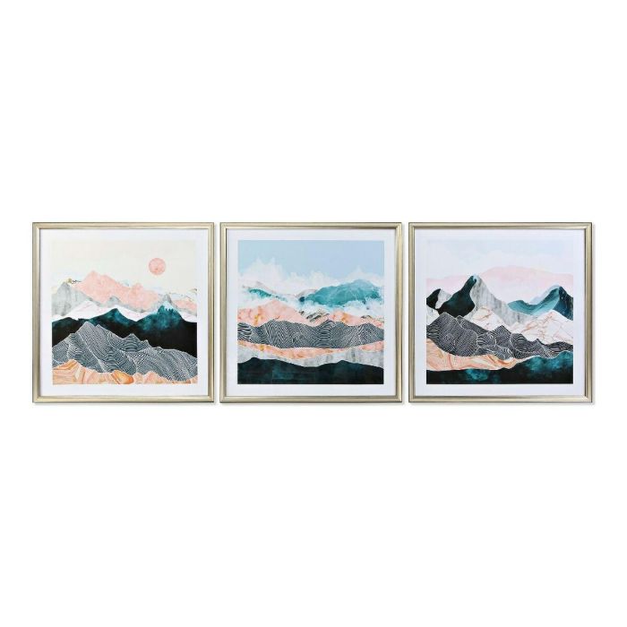 Cuadro Oriental DKD Home Decor Multicolor Negro 4 x 70 x 70 cm (3 Unidades) Cuadro Oriental DKD Home Decor Multicolor Negro 4 x 70 x 70 cm (3 Unidades)