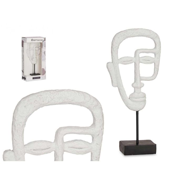 Cara con Base Blanco Giftdecor 19.5x38x10.5 cm - Poliresina (4 Unidades) Cara con Base Blanco Giftdecor 19.5x38x10.5 cm - Poliresina (4 Unidades)