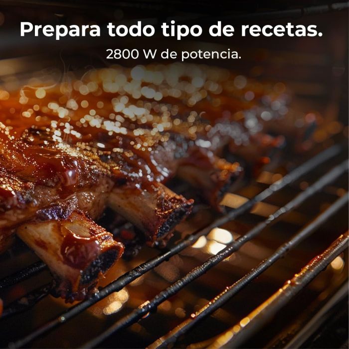 Cecotec Horno Multifunción Bolero Hexa Inox 2800W 70L Temporizador y Vapor 9 Cecotec Horno Multifunción Bolero Hexa Inox 2800W 70L Temporizador y Vapor 9