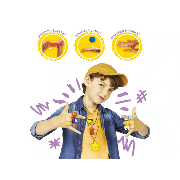 Carioca Pasta para modelar Modelight Bijoux Anillos super ligera elástica maleable se seca al aire sin gluten 2 pot de 30gr 3