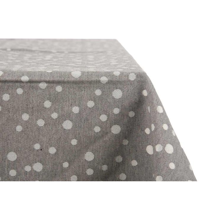 Mantel Jacquard Antimancha Kinvara 140x180 cm Gris Lunares (8 Unidades) 3 Mantel Jacquard Antimancha Kinvara 140x180 cm Gris Lunares (8 Unidades) 3