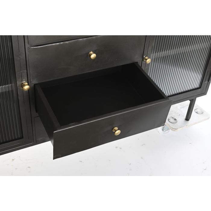 Buffet DKD Home Decor Natural Negro 40 x 85 x 145 cm 3 Buffet DKD Home Decor Natural Negro 40 x 85 x 145 cm 3