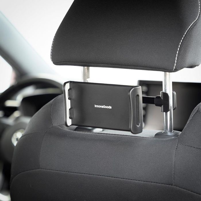 Innovagoods Soporte de tablet para coche V0103620, ajustable 12-20 cm, ABS - silicona, rotación 360° 4