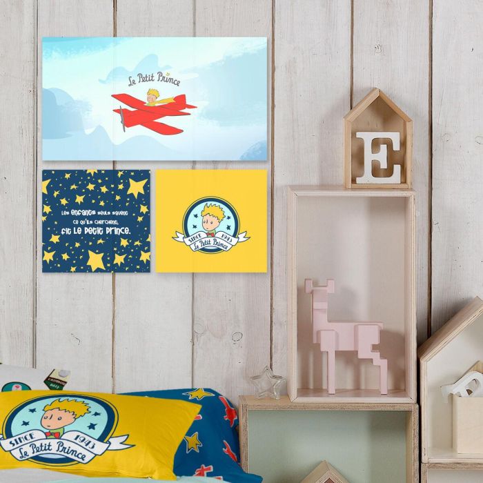 Lienzo HappyFriday LE PETIT PRINCE Multicolor 28 x 3 x 28 cm 1