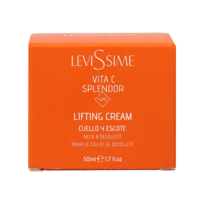 Levissime Vita C Splendor Lifting Cream Cuello y Escote 50ml, Tratamiento Reafirmante con Efecto Lifting Inmediato y Alisador Levissime Vita C Splendor Lifting Cream Cuello y Escote 50ml, Tratamiento Reafirmante con Efecto Lifting Inmediato y Alisador