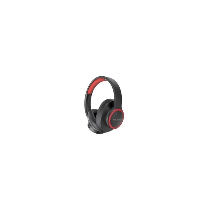 Auricular De Diadema Bluetooth Plegable Negro/Rojo ELBE ABT-B26-N