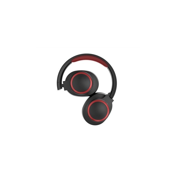 Auricular De Diadema Bluetooth Plegable Negro/Rojo ELBE ABT-B26-N 2