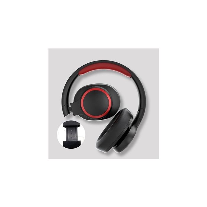 Auricular De Diadema Bluetooth Plegable Negro/Rojo ELBE ABT-B26-N 9