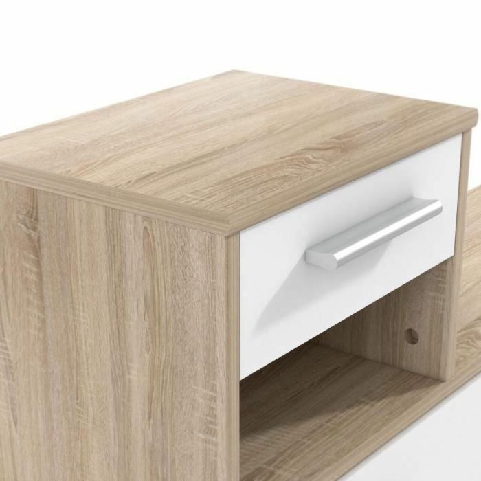 Carga de entrada de pili con decoración del espejo escandinavo Chene et blanc - l 97 cm 2 Carga de entrada de pili con decoración del espejo escandinavo Chene et blanc - l 97 cm 2