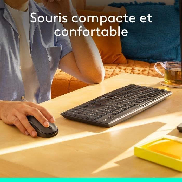 LOGITECH - Combo de teclado - Ratón inalámbrico y silencioso - MK295 3 LOGITECH - Combo de teclado - Ratón inalámbrico y silencioso - MK295 3