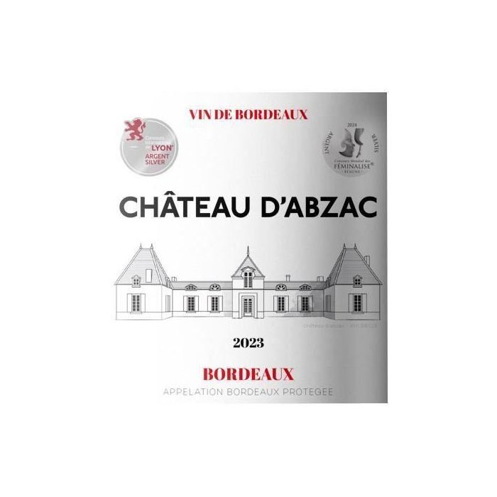 Château d'Abzac 2023 Burdeos - Vino tinto Burdeos 1