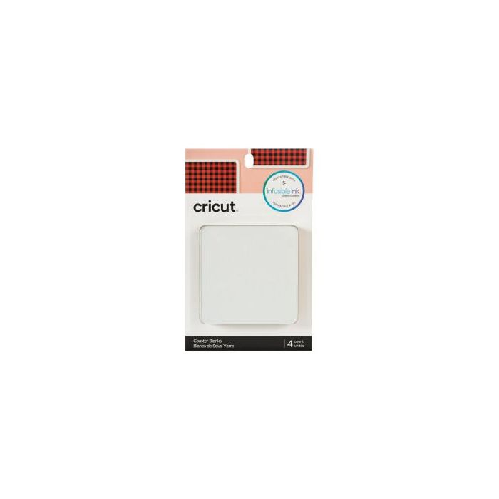 Cricut 2006581 Posavasos Blanco Plaza, 95x95 mm, Pack de 4 0 Cricut 2006581 Posavasos Blanco Plaza, 95x95 mm, Pack de 4 0