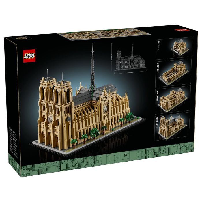 LEGO Architecture Notre-Dame de Paris 21061 Juego de Construcción para Adultos con 4383 Piezas 2