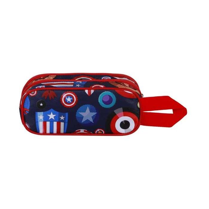 Karactermania Estuche Portatodo Doble 3D Capitán América Patriot 22 x 8 x 9,5 cm 3