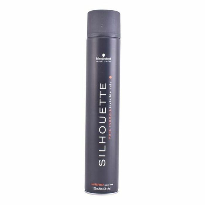 Schwarzkopf Silhouette Laca Capilar Fijación Extraordinaria Super Hold, Secado Rápido y Fácil Cepillado, Sin Residuos 750 ml