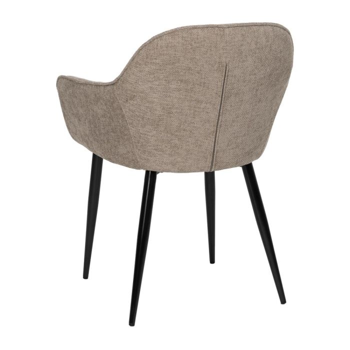 Silla Taupe Tejido-Metal Contract 61 X 59,50 X 83 cm