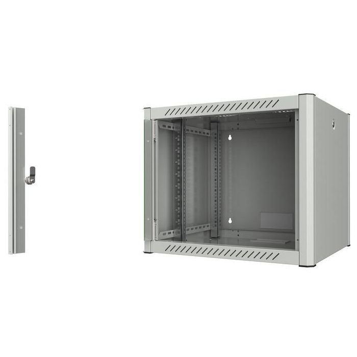Lanview Rack Cabinet 19" 9U 60x56 Wallmount Pro, Armario de Red para Montaje en Pared 1