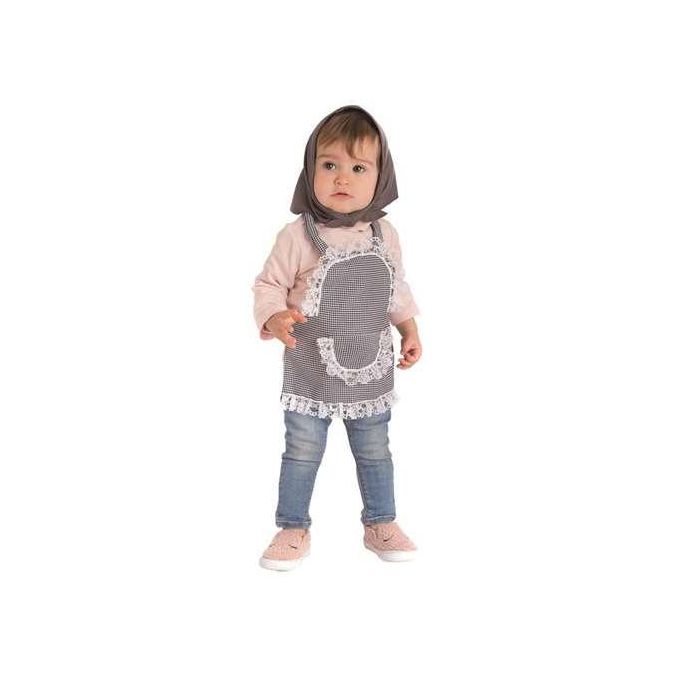 Creaciones Llopis Disfraz Bebé Castañera Delantal Vichy Talla 12 Meses