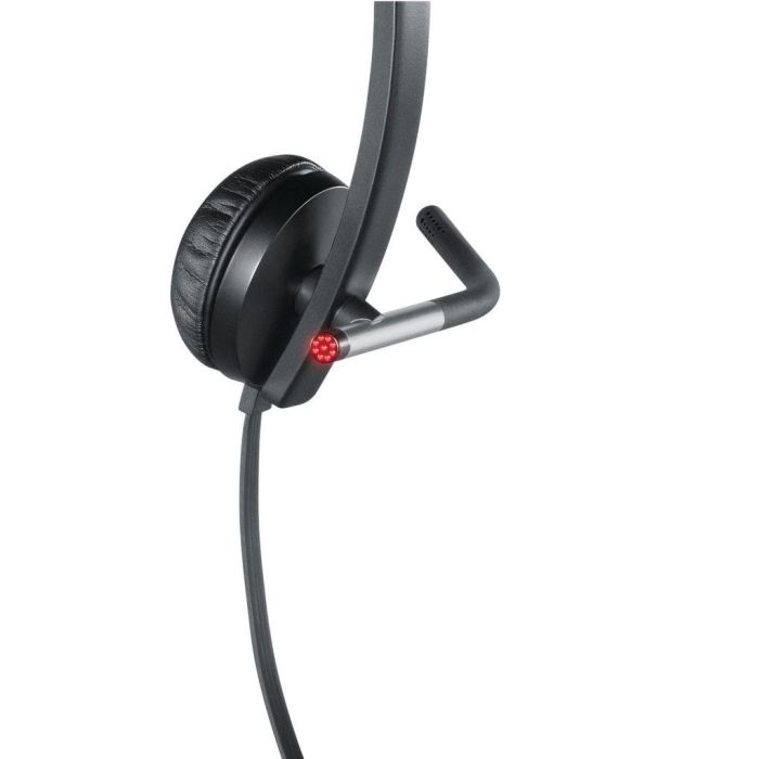 Logitech Auriculares con Micrófono H650E, Cancelación de Ruido, Compatibles con Skype, USB 2
